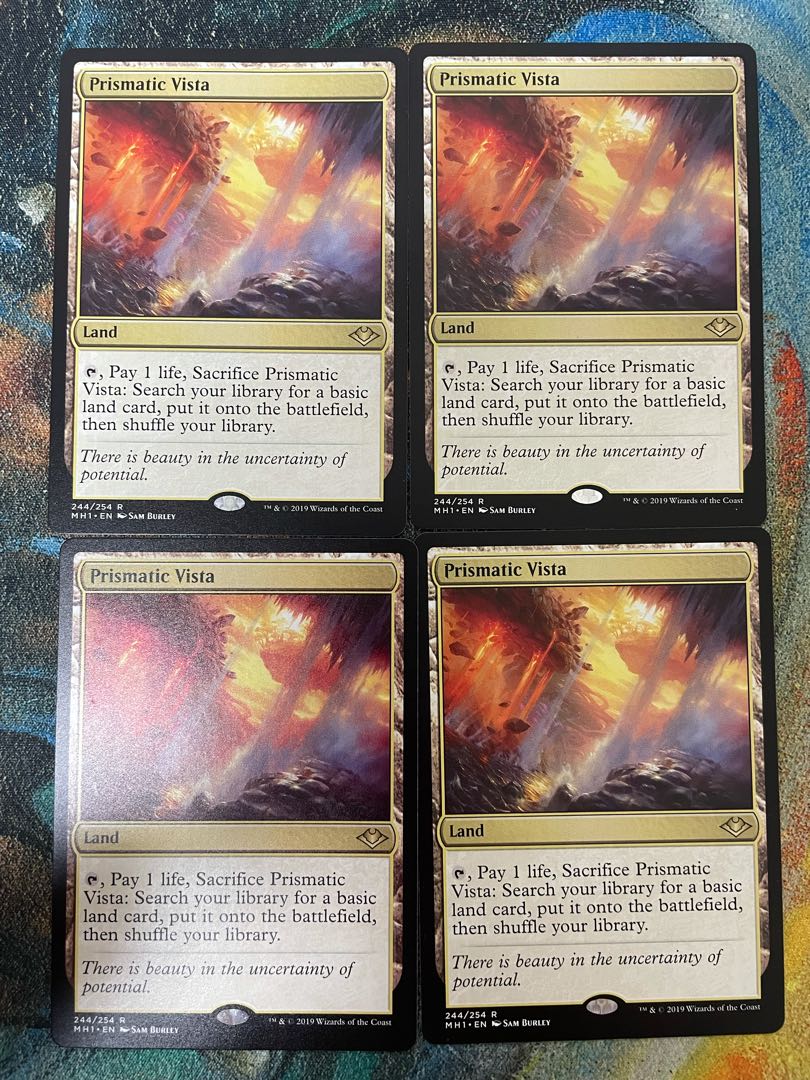 虹色の眺望x4 MH1 英語版 英語版 Foil《虹色の眺望/Prismatic Vista