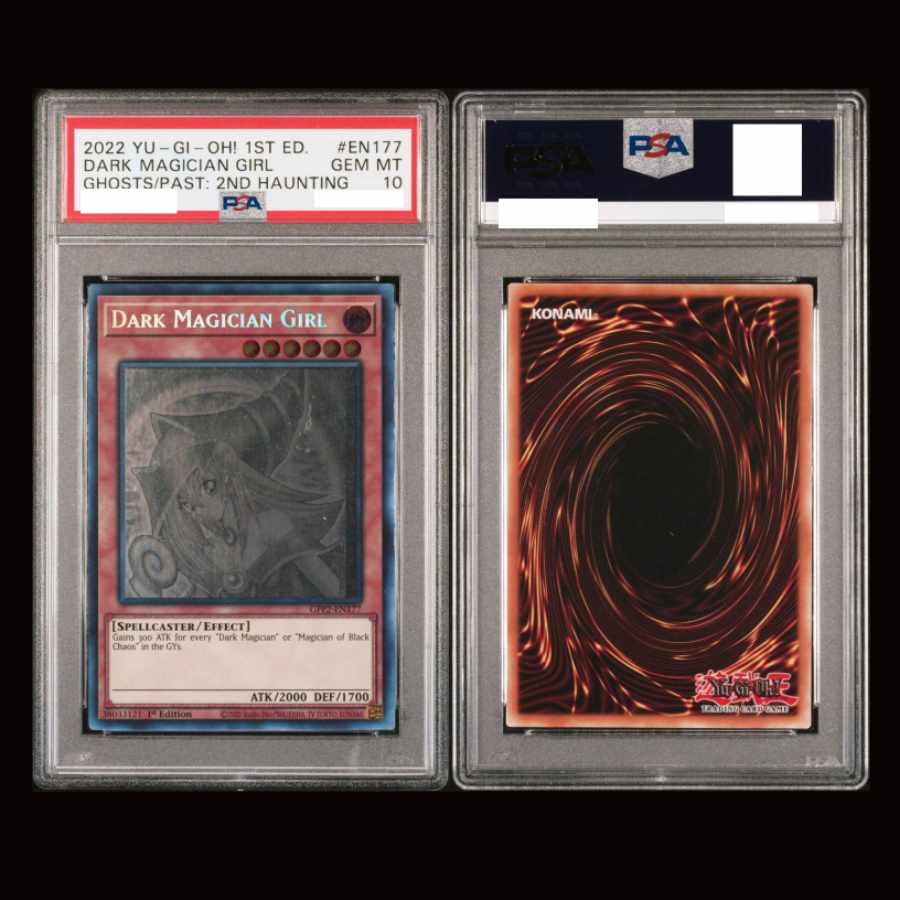 エラー品 ブラックマジシャンガール 1st 海外版 ゴースト ホロ PSA10 1