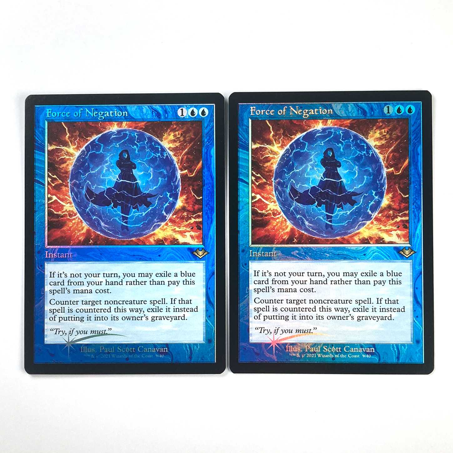 否定の力/Force of negation 旧枠 Foil 英 2枚 2枚の通販 Iroha