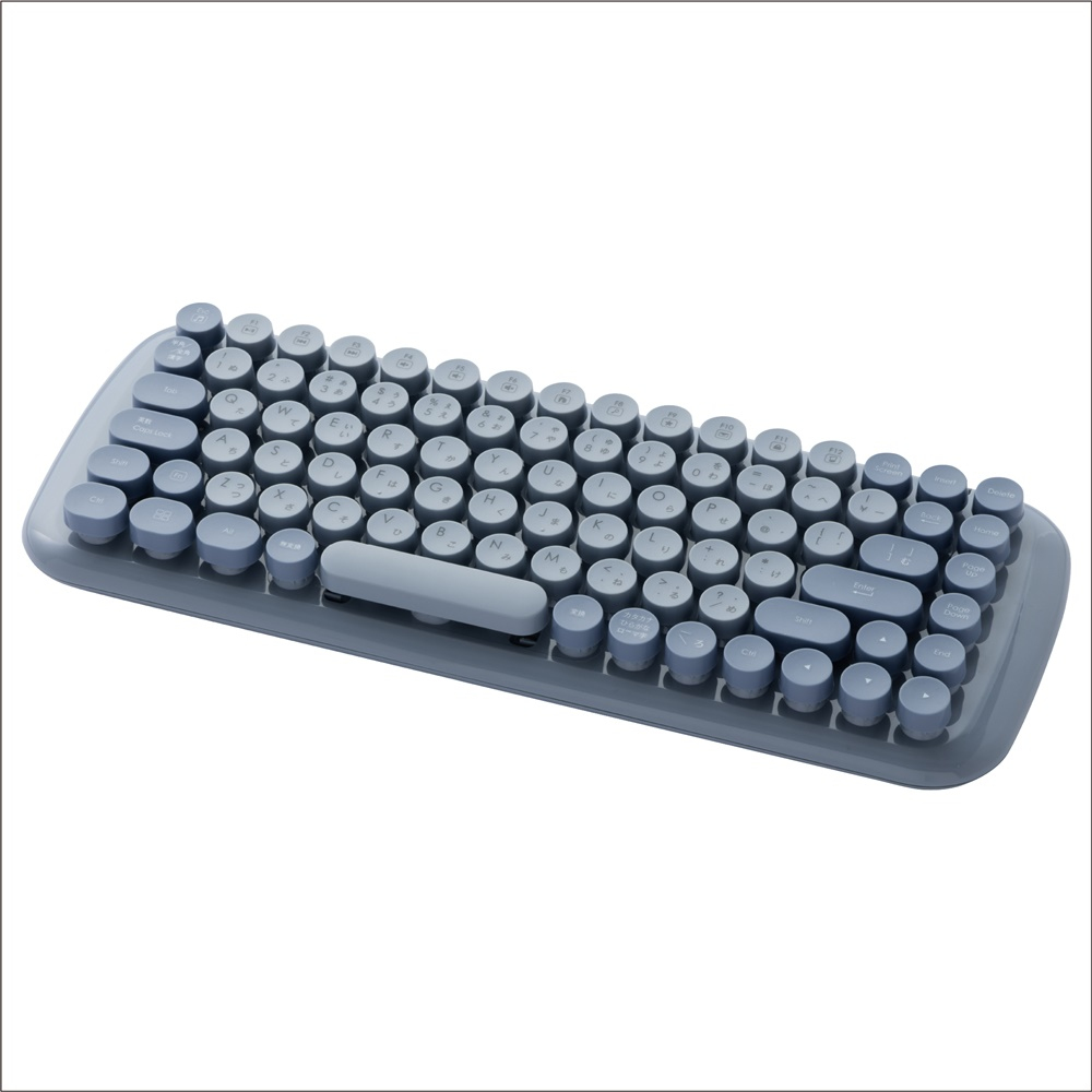 無線ラウンドキーキャップ キーボード／ブルーグレー MK-03KBBL（tm