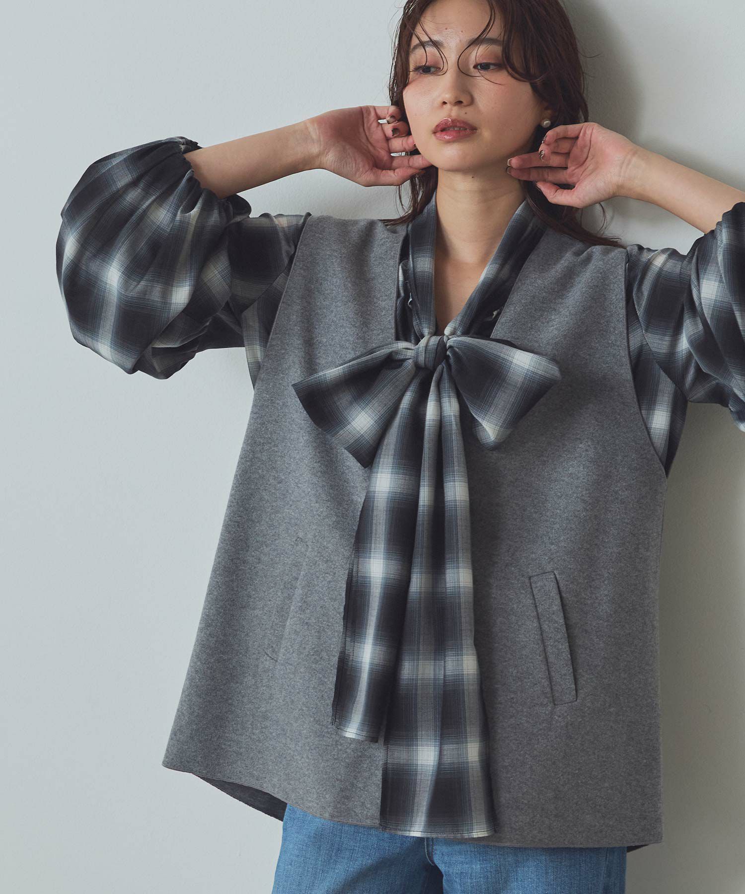 Gready BrilliantWフェイスVネックベスト | SEKIMIKI Online