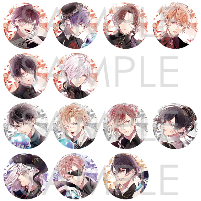 DIABOLIK LOVERS DEATH CRYSTAL 死の祝祭Ⅱ ビッグ缶バッジ | 乙女向け