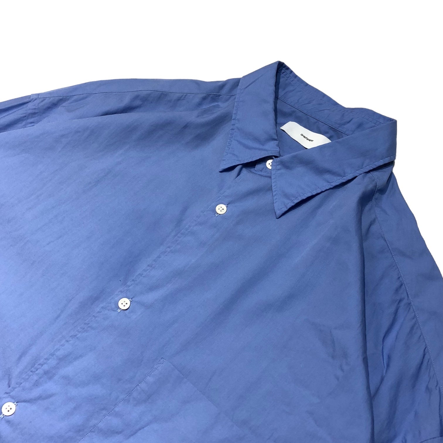Graphpaper(グラフペーパー) 23SS Broad L/S Oversized Regular Collar