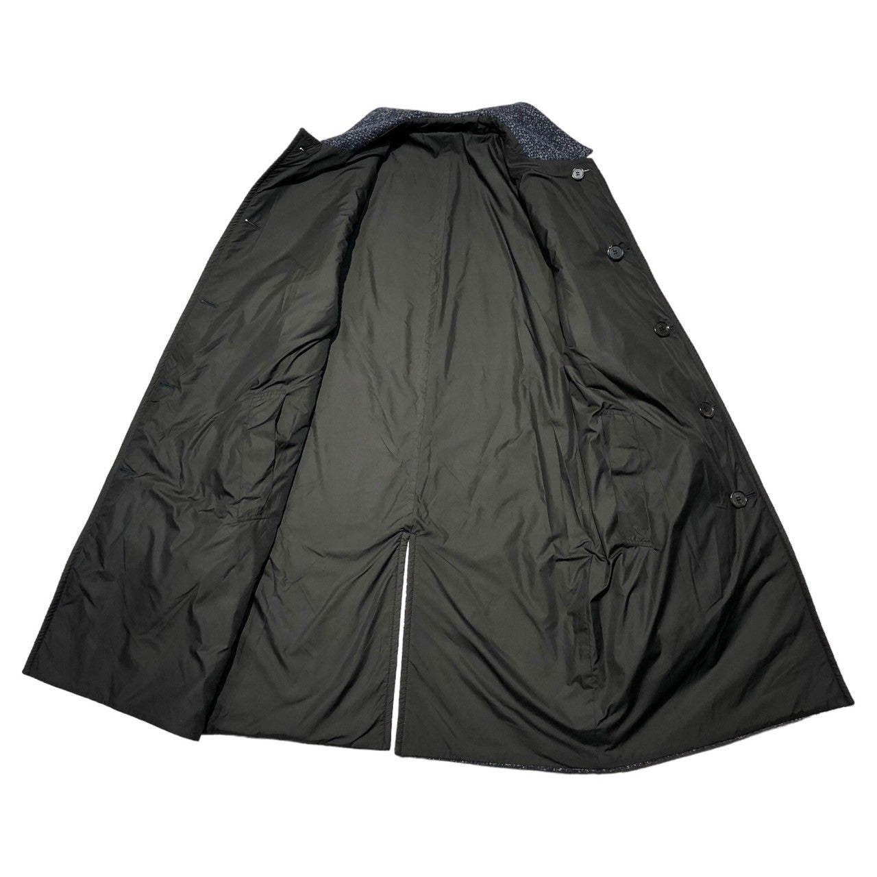 Aquascutum(アクアスキュータム) Reversible tweed wool nylon