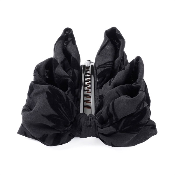 販路限定】フラッフィーリボン バナナクリップ(ブラック) | バナナ