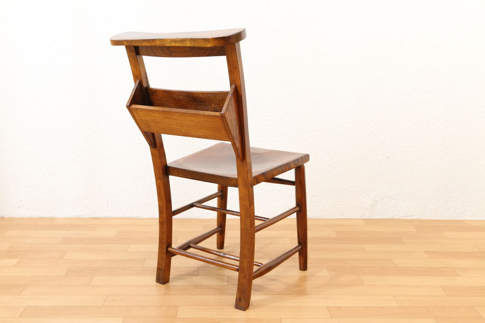 オールドフルーツウッド チャーチチェア 4脚セット｜アンティーク家具