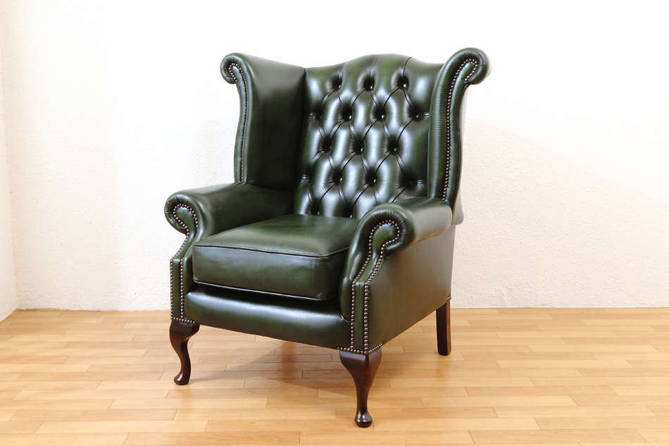 チェスターフィールド イングリッシュアイビーグリーンレザー ウィング
