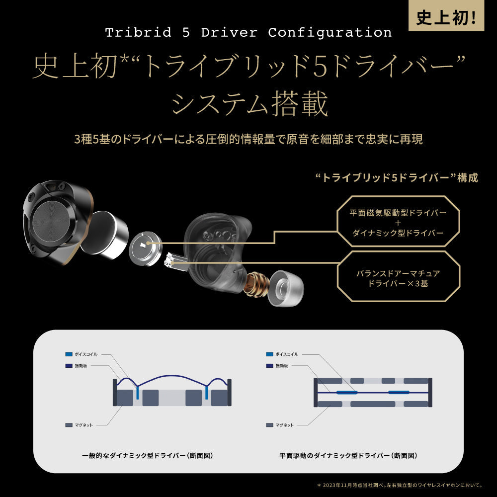 AVIOT TE-ZX1-PNK｜ピエール中野完全監修・トライブリッド5ドライバー