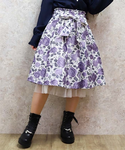 ジャカードリボン付スカート | axes femme online shop