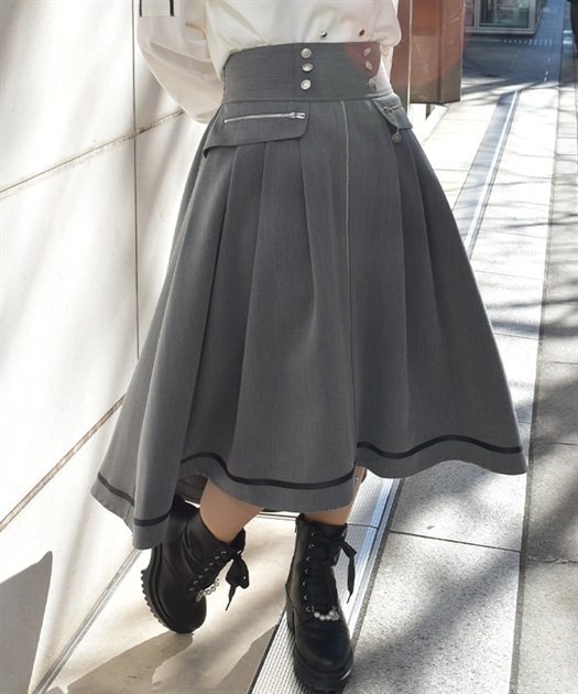 ジップ×フィッシュテールスカート | axes femme online shop