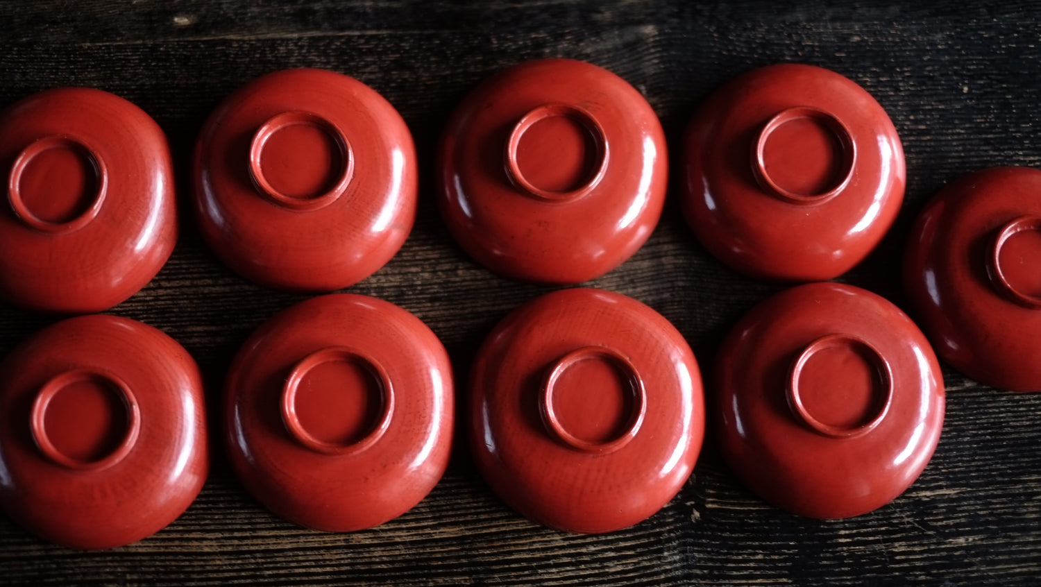 時代会津塗 縁金皆朱塗 老松鶴亀文蒔絵 酒盃 小皿 (明治時代) – 逢季荘