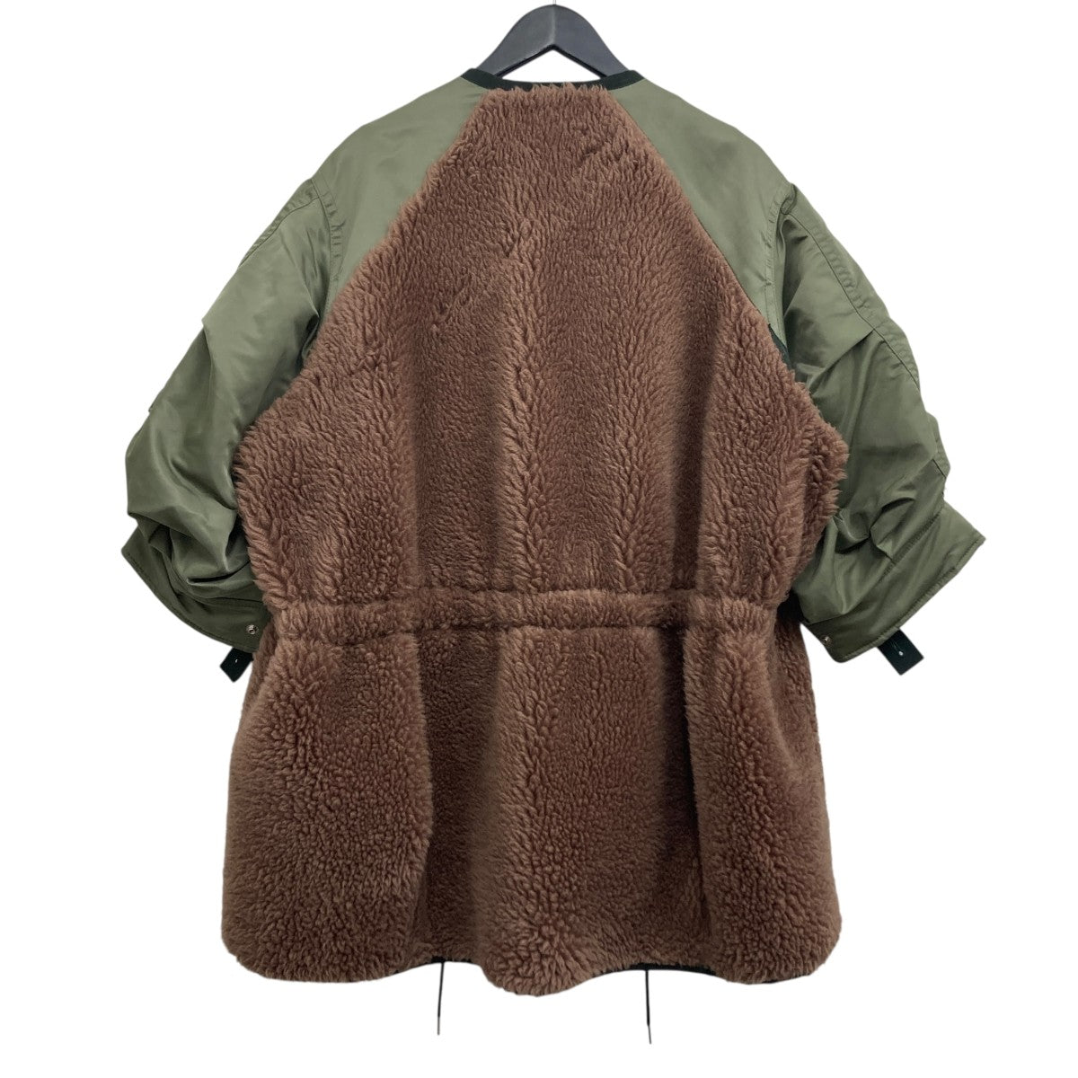 sacai(サカイ) Faux Shearling Nylon Twill Coat ファードッキング