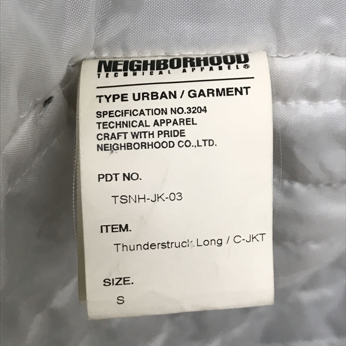 NEIGHBORHOOD(ネイバーフッド) ジャケットTSNH-JK-03 TSNH-JK-03