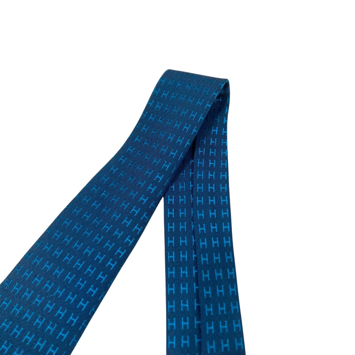 HERMES(エルメス) H織りタイ バイカラー ファソネ Hシルクネクタイ