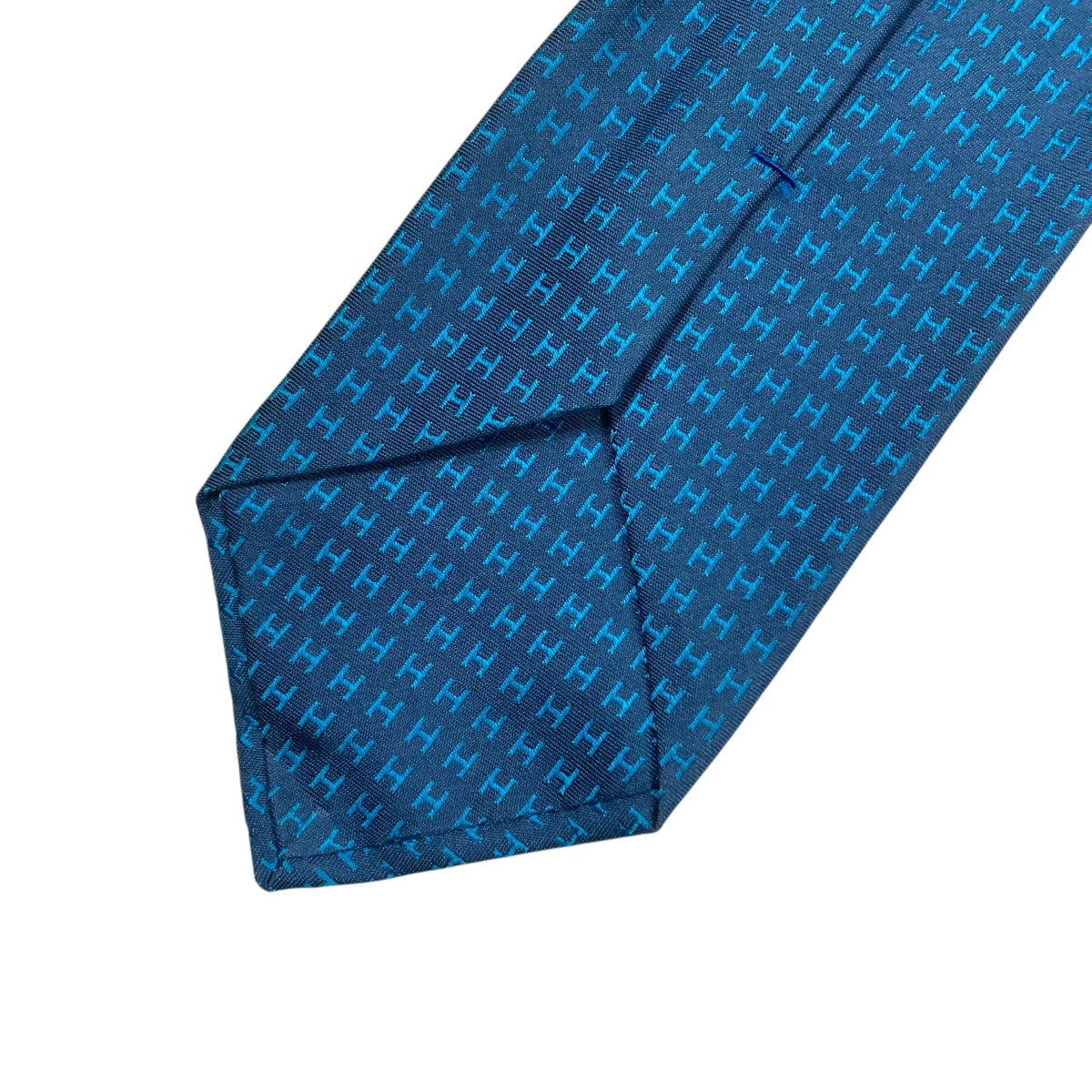 HERMES(エルメス) H織りタイ バイカラー ファソネ Hシルクネクタイ