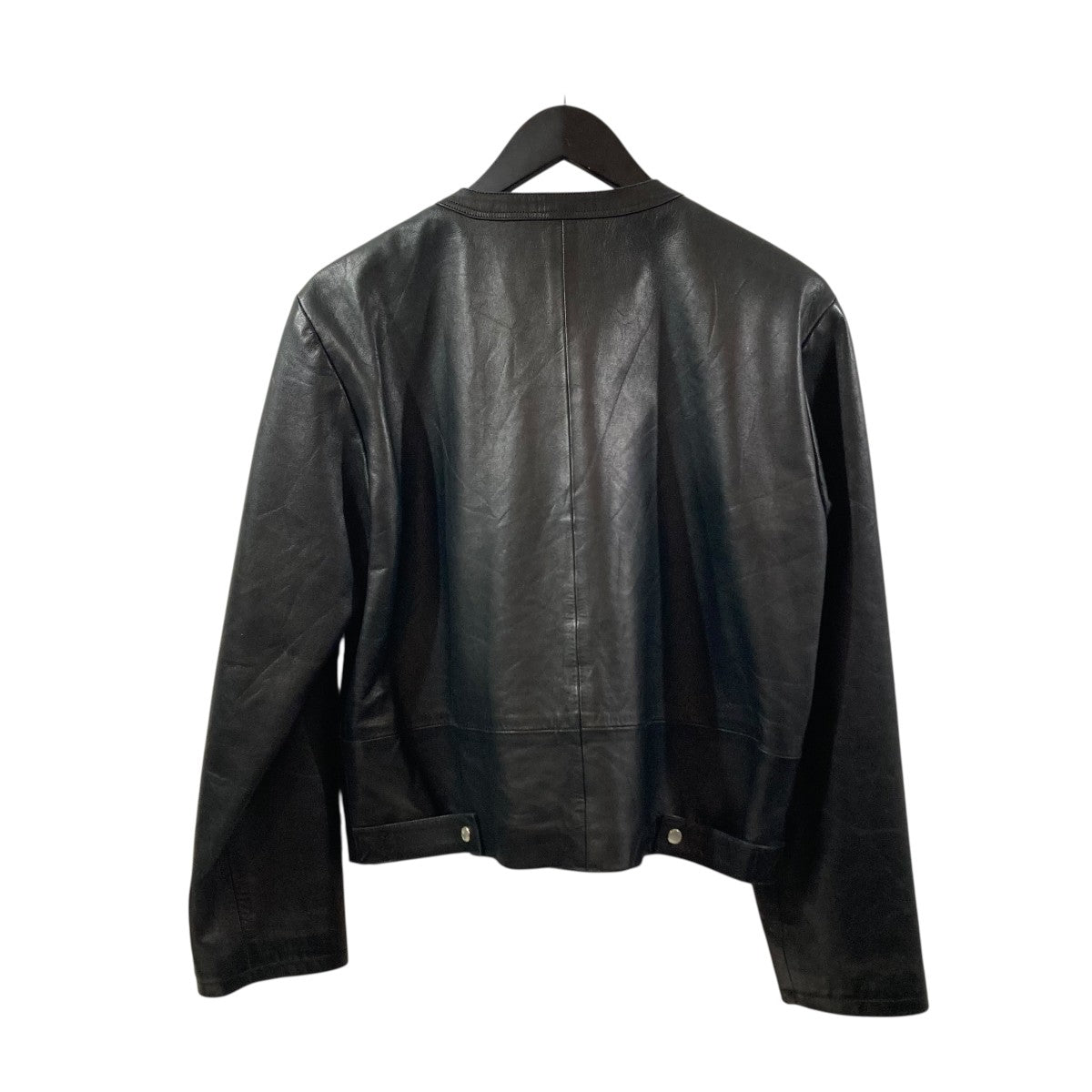 agnes b(アニエスベー) SPECIALレザージャケット ブラック サイズ 40