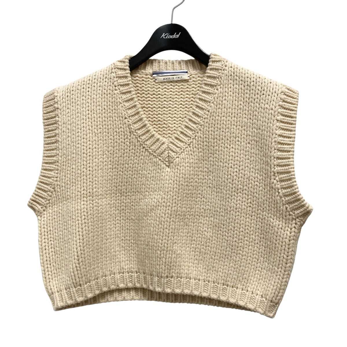 Cristaseya(クリスタセヤ) ニットベスト アイボリー サイズ M｜【公式