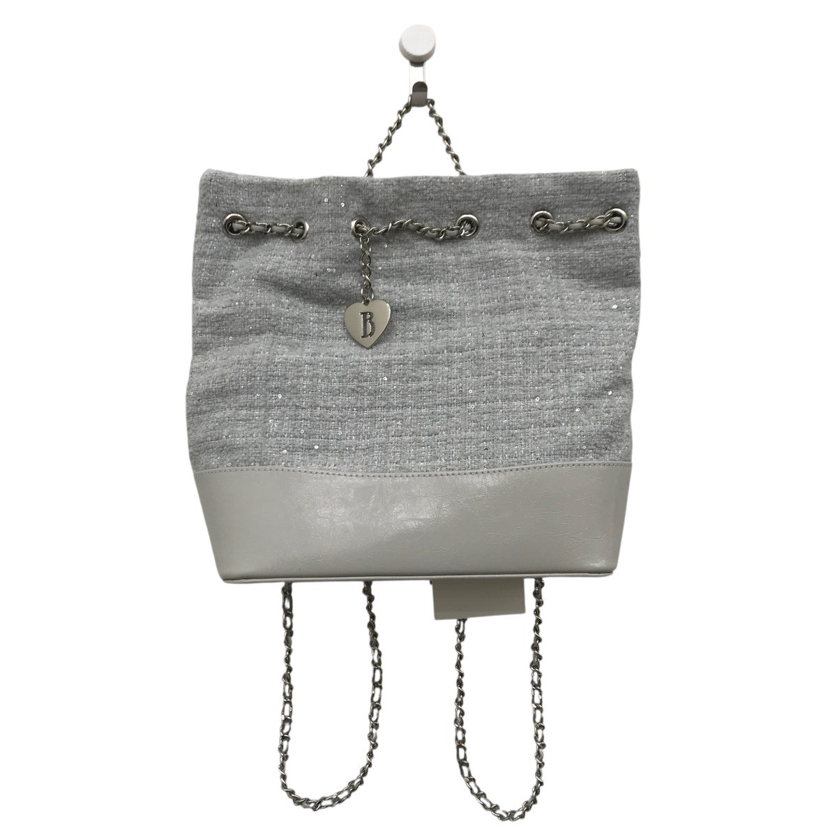 The Barnnet(ザ バーネット) Tweed Drawstring Chain Backpack