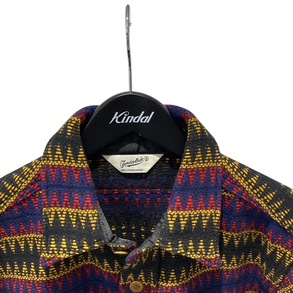 TENDERLOIN(テンダーロイン) ネイティブ柄CPOジャケット ブラック