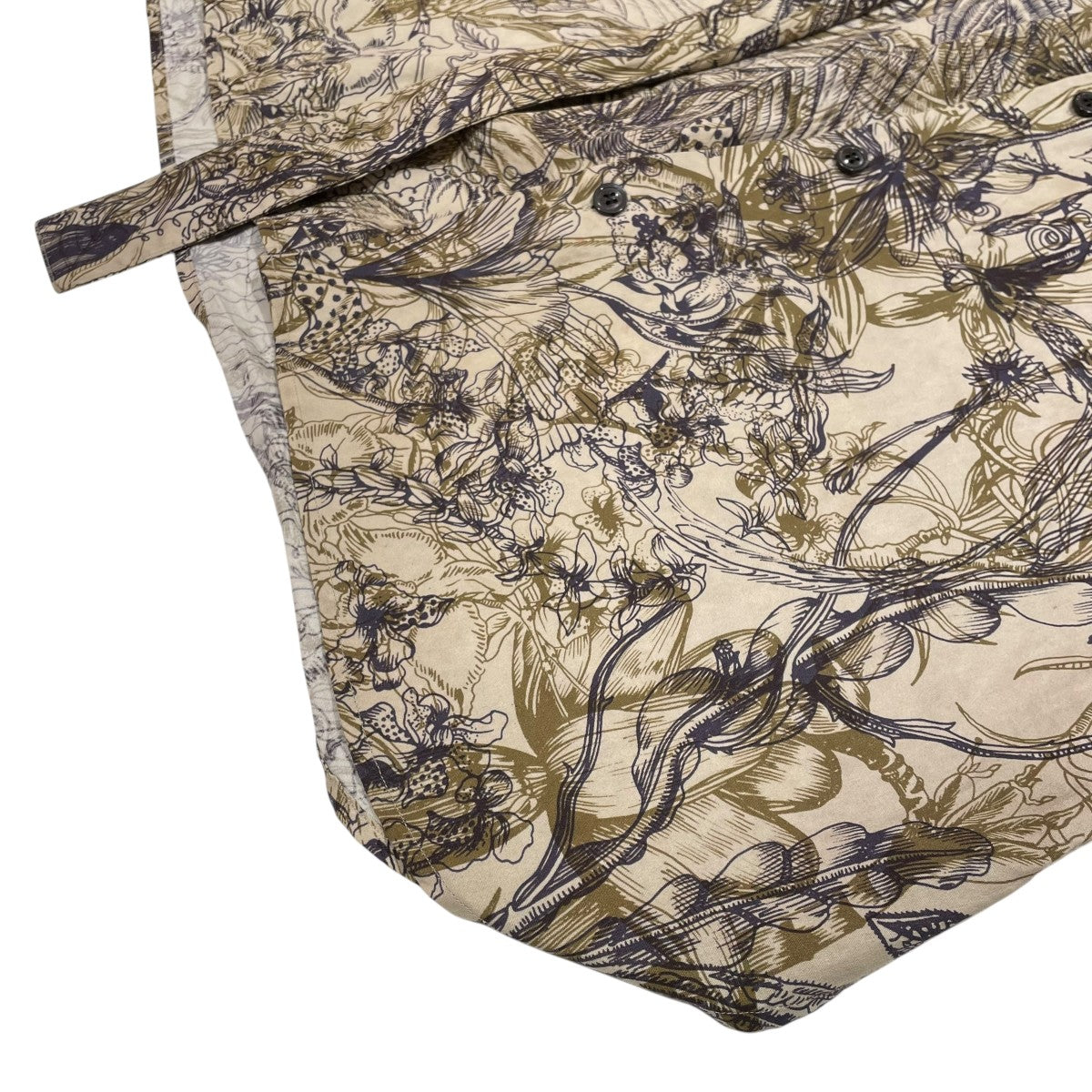 DRIES VAN NOTEN(ドリスヴァンノッテン) 23AWボタニカルシャツ カーキ