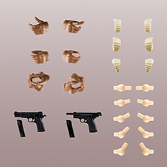 LAOP14]創彩少女庭園用 タクティカルグローブ2 ハンドガンセット(タン