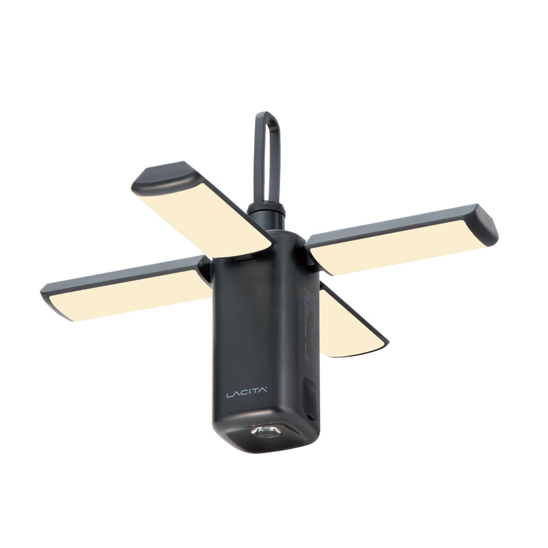 LACITA LEDランタン キャンプ 小型 充電式 13,400mAh 電球色 蛍光色