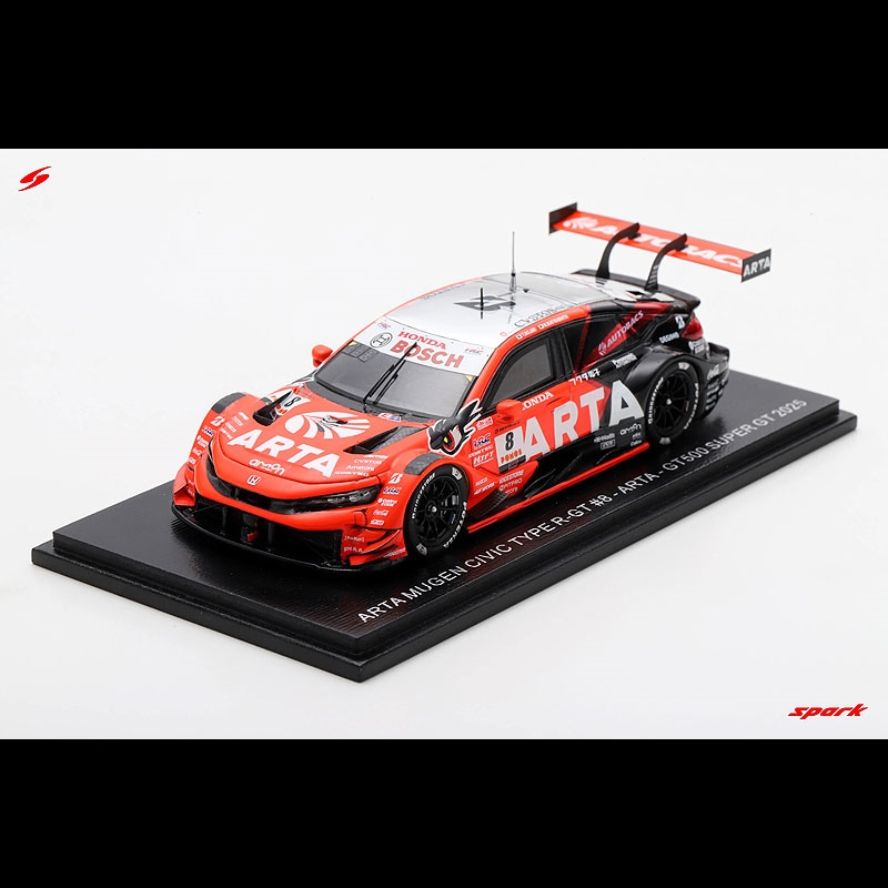 GAZOOショッピング ARTA MUGEN CIVIC TYPE RーGT #8 2025（1／43