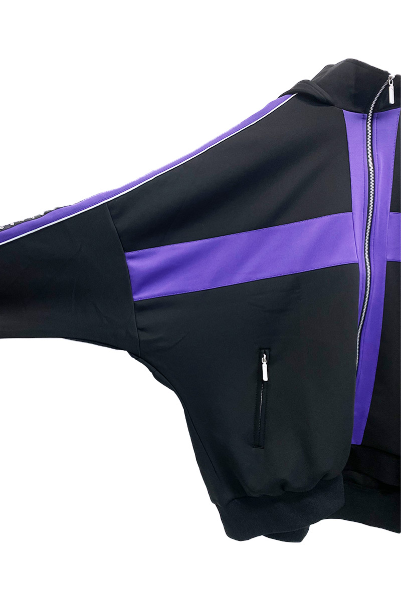 CIVARIZE【シヴァーライズ】 フード付きスタッズライン切り替え