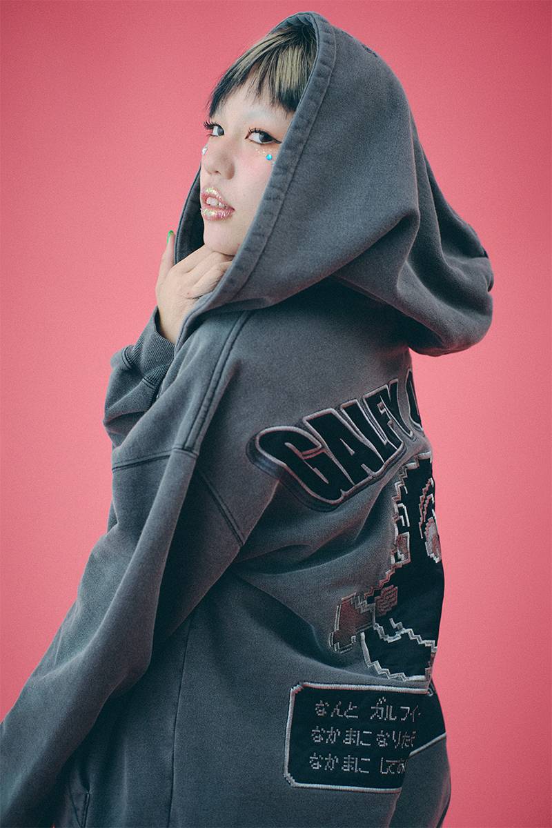 GALFY (ガルフィー) ガルクエジップパーカー BLACK / ロック