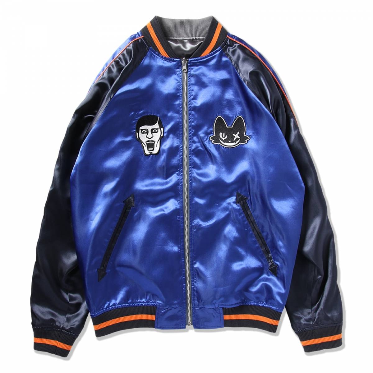 PUNK DRUNKERS × mxmxm 刺繍デザイン スカジャン PUNK DRUNKERS