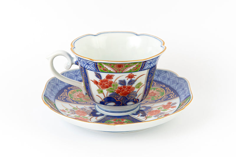 染錦古伊万里(緑)【紅茶碗皿】｜有田焼なら賞美堂本店オンラインショップ