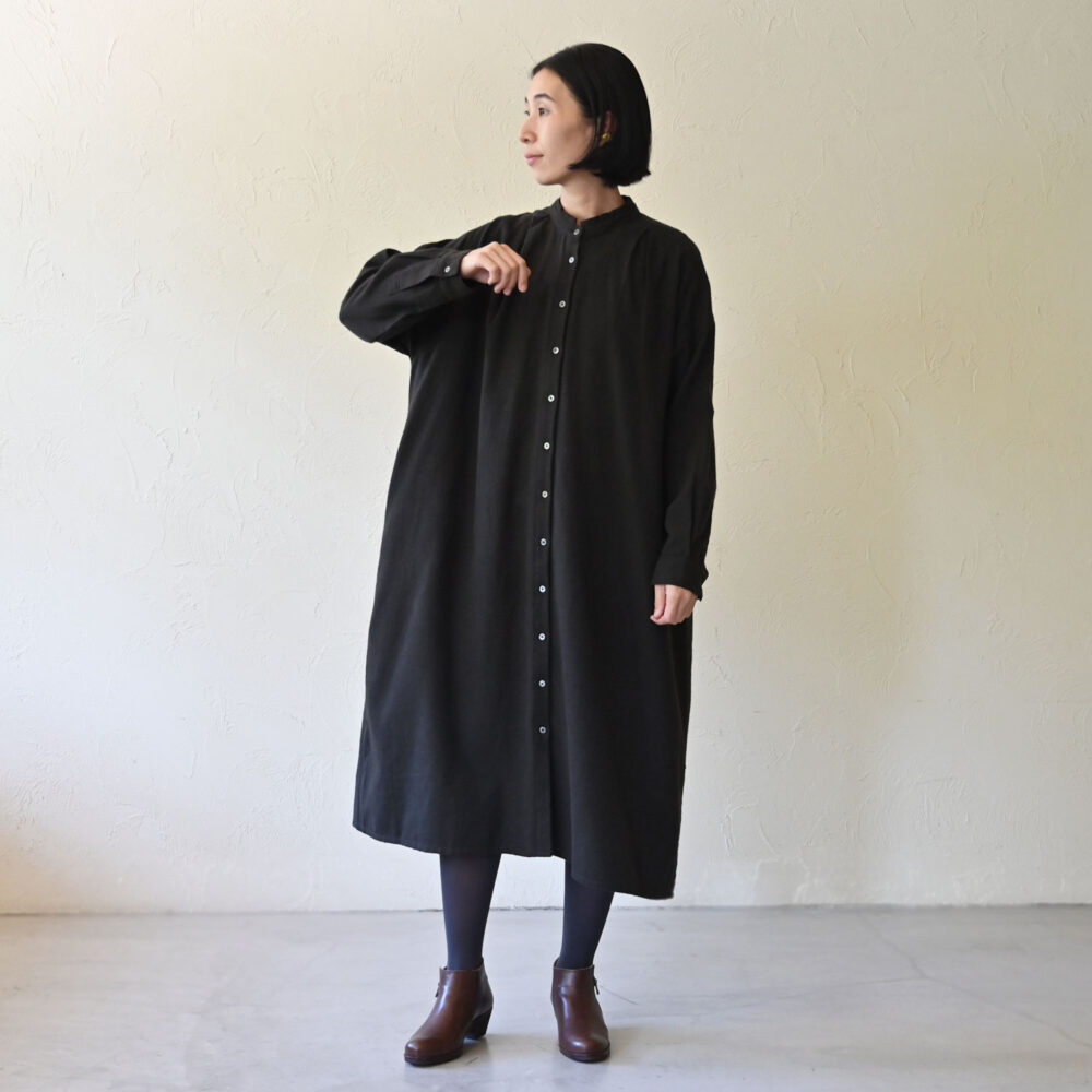 OCフランネルスタンドカラーワンピース - 【シサム工房 公式