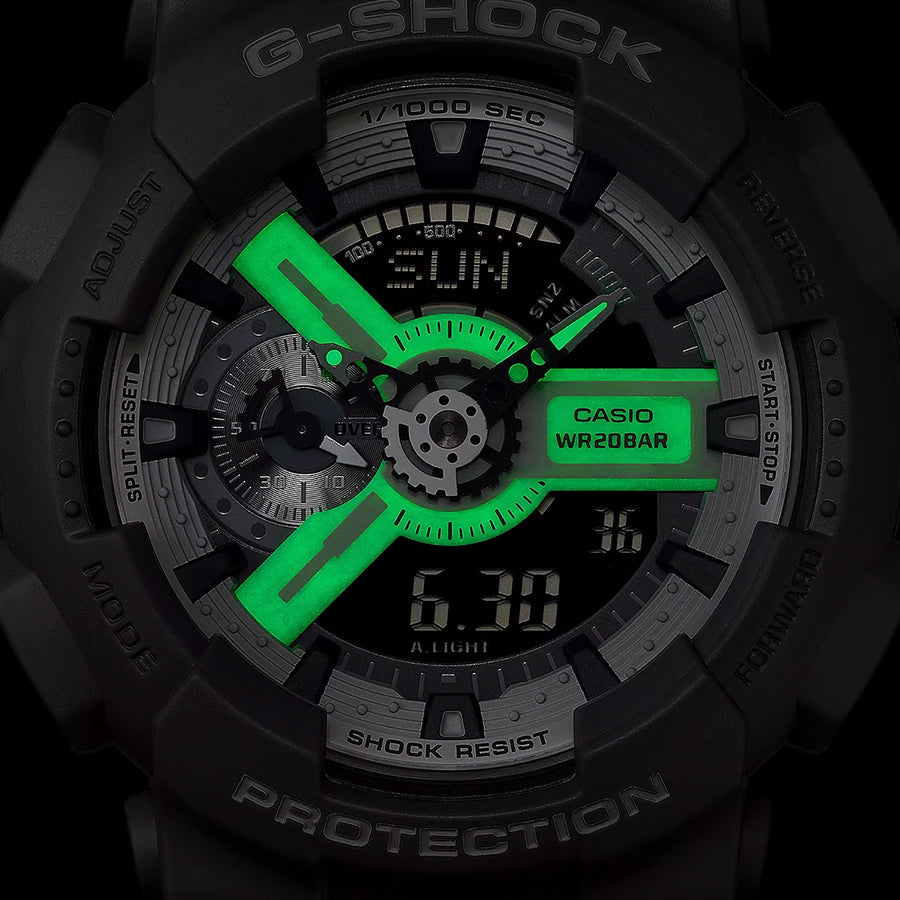 G-SHOCK HIDDEN GLOW 蓄光フェイス GA-110HD-8AJF メンズ 電池式