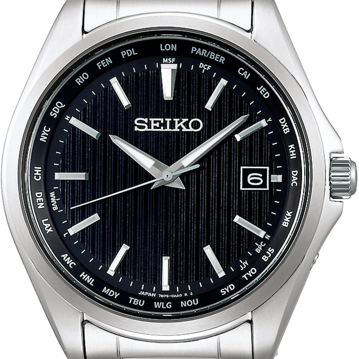 セイコー セレクション メンズ ソーラー電波 ワールドタイム SBTM291