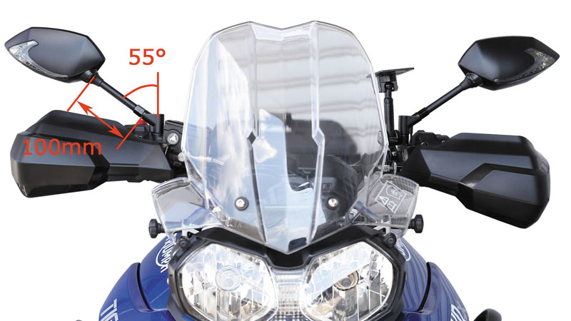 TECH07 ミラー with シーケンシャルウインカー カーボンルック 左右SET