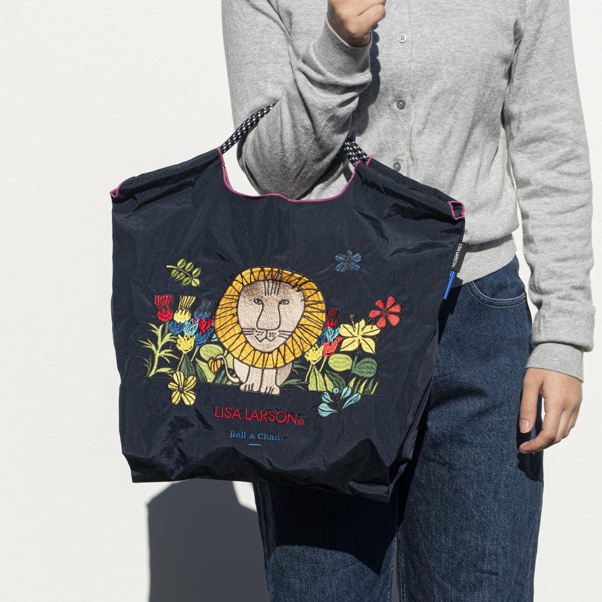 Lisa Larson×Ball&Chain】ライオンショッピングバッグ（M）
