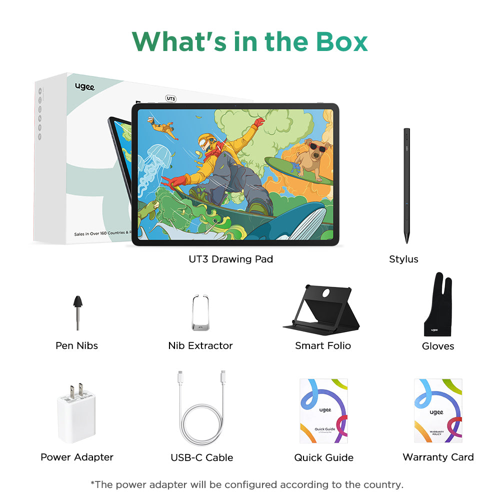 ugee 14.25 Inch 3 in 1 Trio Pad UT3 Standalone Tablet – ugee