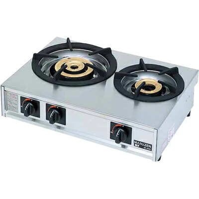 楽天市場】M-212C マルゼン ガステーブルコンロ (親子/2口コンロ) 都市