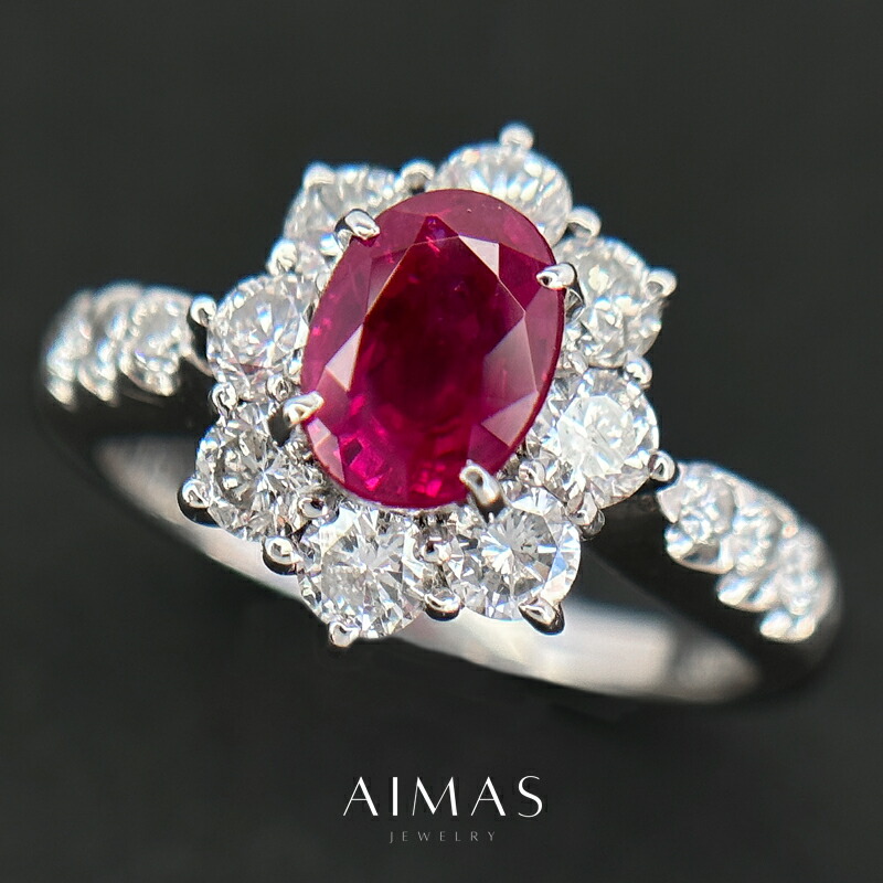 楽天市場】タイ産ルビー 2.08ct リング 12号 PT900 プラチナ 指輪