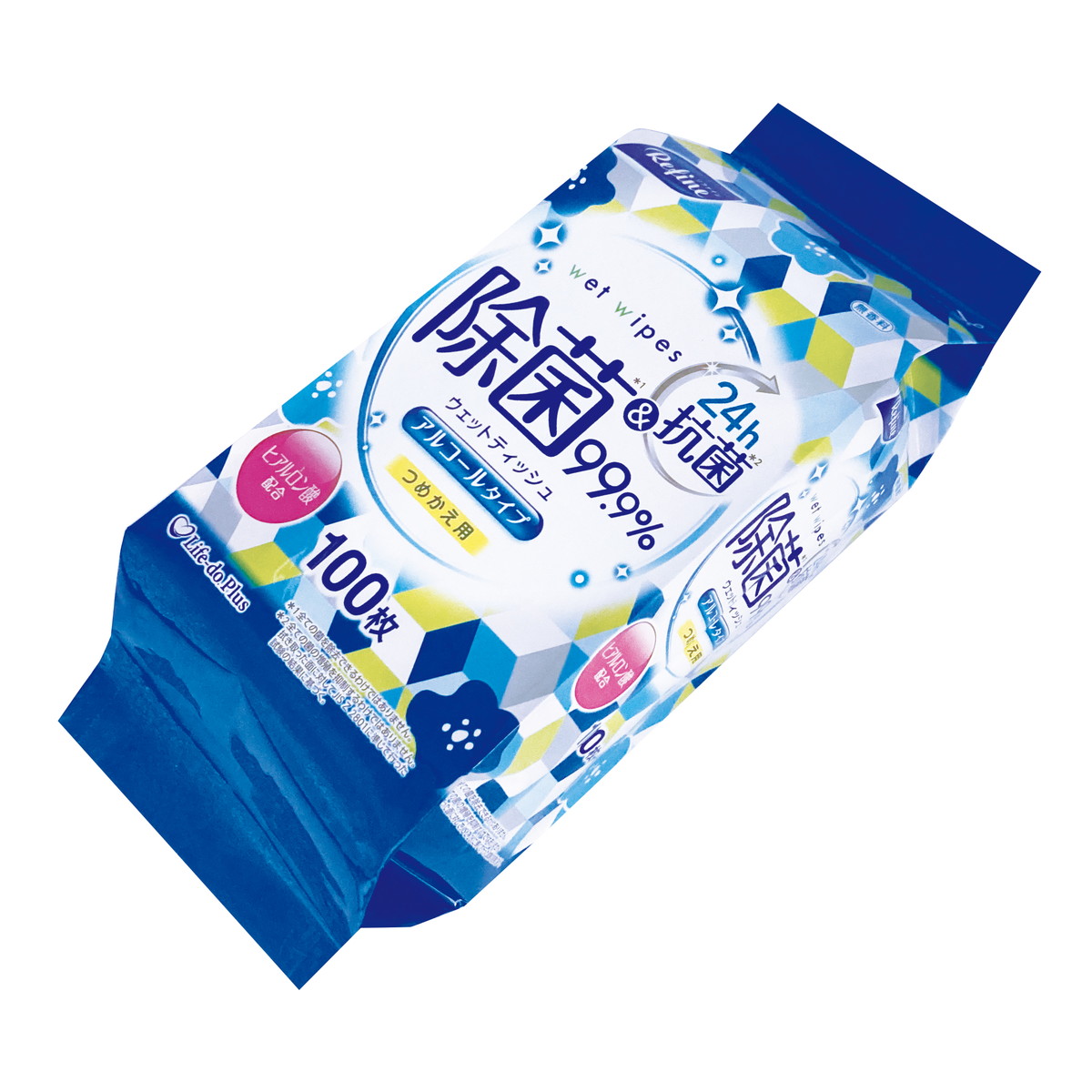 楽天市場】ライフ堂 リファイン アルコール 99％除菌 詰替 100枚入（LD