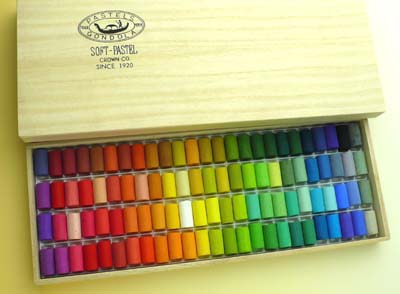 楽天市場】日本製 ゴンドラパステル 100色セット 木箱入 ソフト