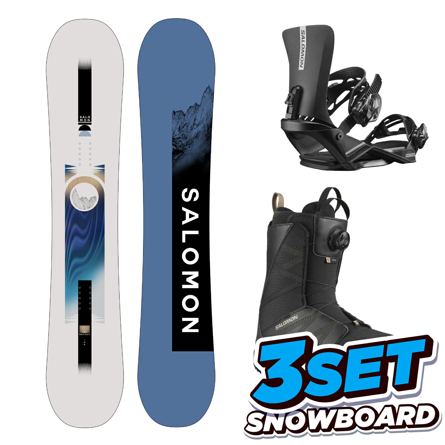 楽天市場】スノーボード 板 メンズ 3点 セット 23-24 スノボ