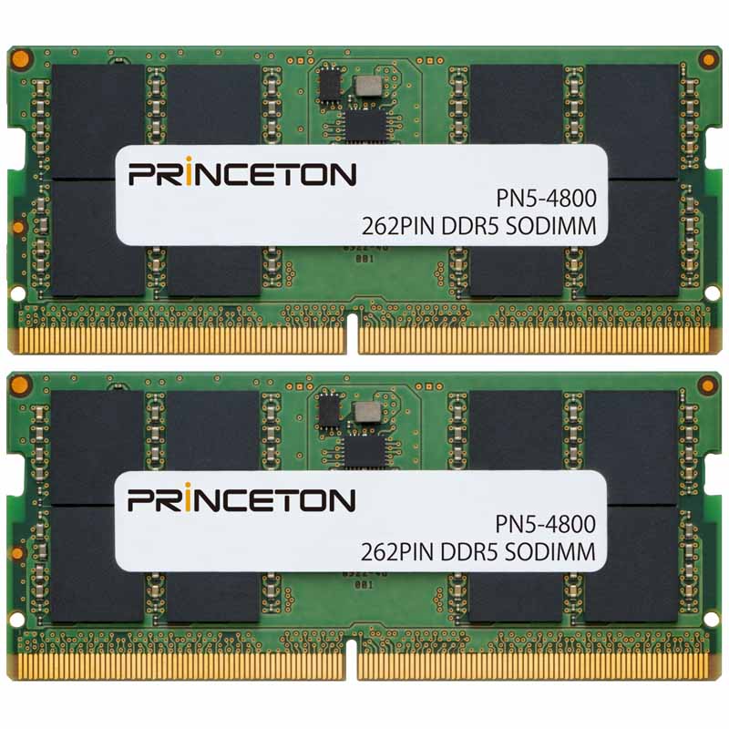 楽天市場】プリンストン 増設メモリ 8GB DDR5 4800MHz PC5-4800 CL40