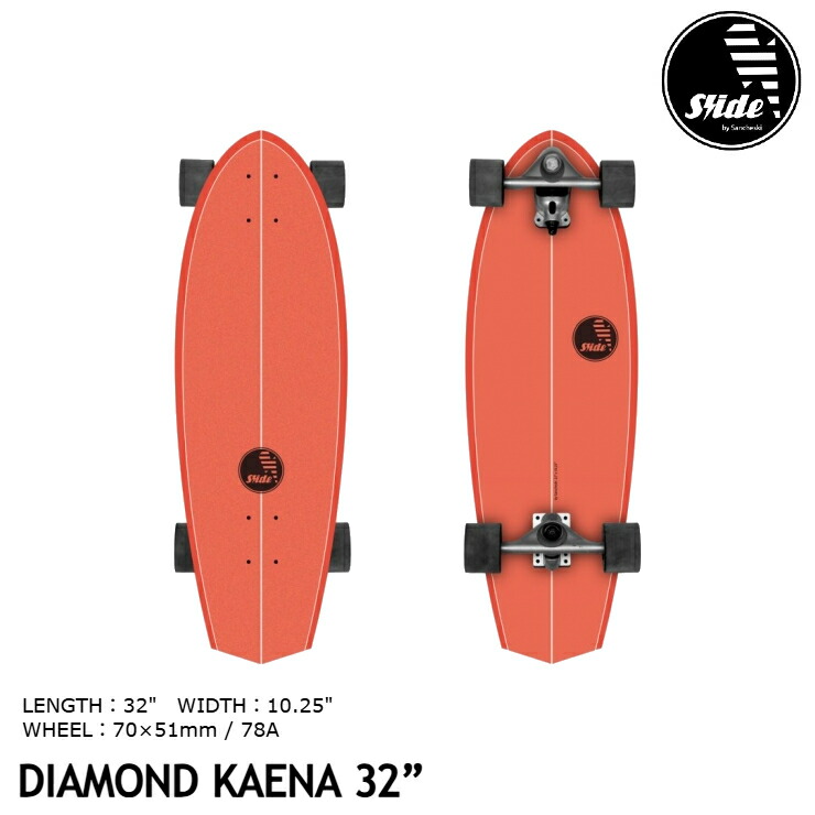 Slide New Retro スケートボード 30 x 10.25インチ Slide New Retro