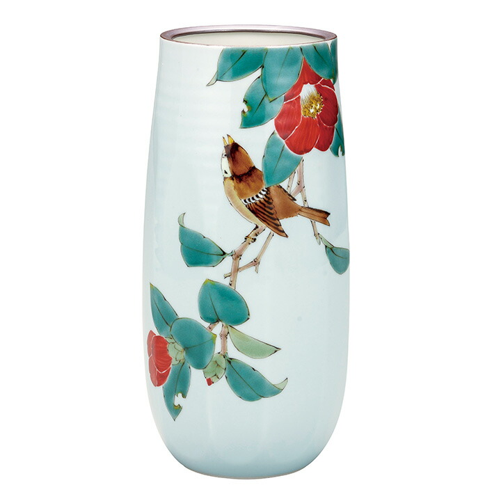 楽天市場】山本長左【宮内庁御用達】九谷焼8号八角花瓶 青華吉祥文