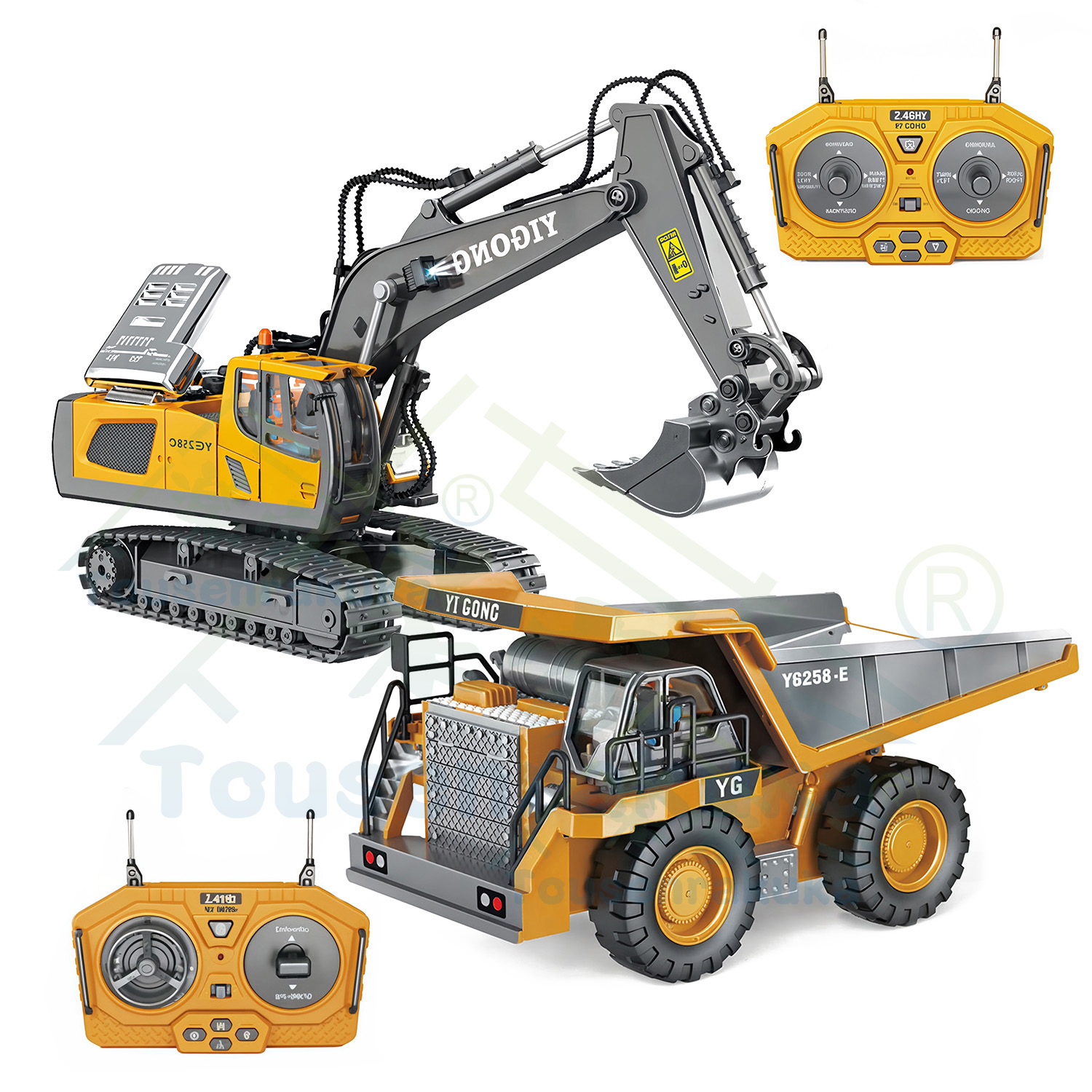 楽天市場】即納 ショベルカー ラジコン パワーショベル トラック