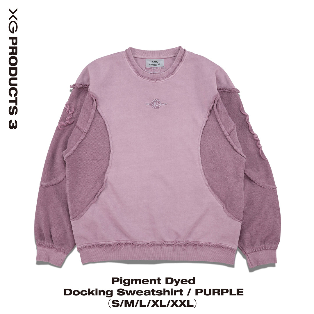 Pigment Dyed Docking Sweatshirt / PURPLE – XGALX OFFICIAL SHOP