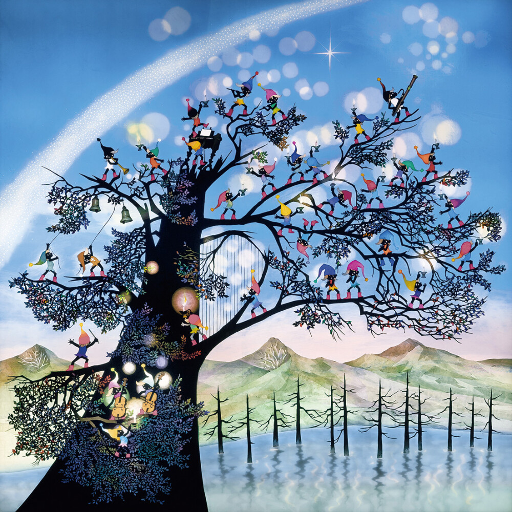 Seiji Fujishiro レフグラフ サイン入り【線香花火】 藤城清治 藤城