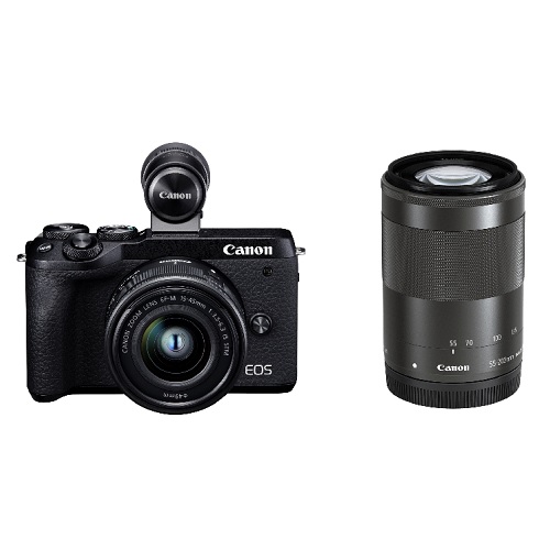 キヤノン EOS M6 Mark II ダブルズームEVFキット ブラック | ミラー