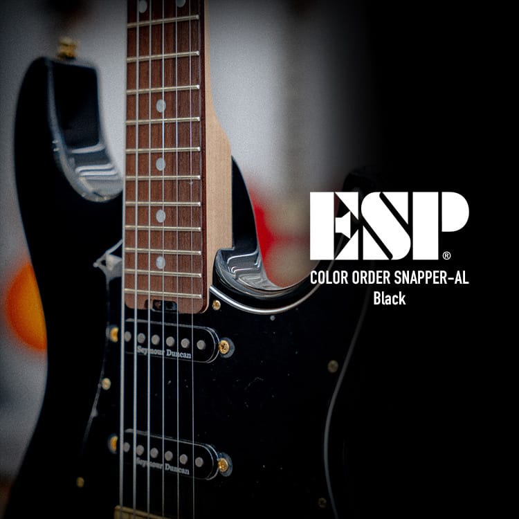 日廠ESP Original Color Order SNAPPER-AL Black 電吉他ESP 所